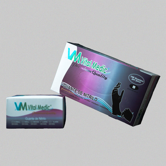 GUANTES NITRILO NEGRO